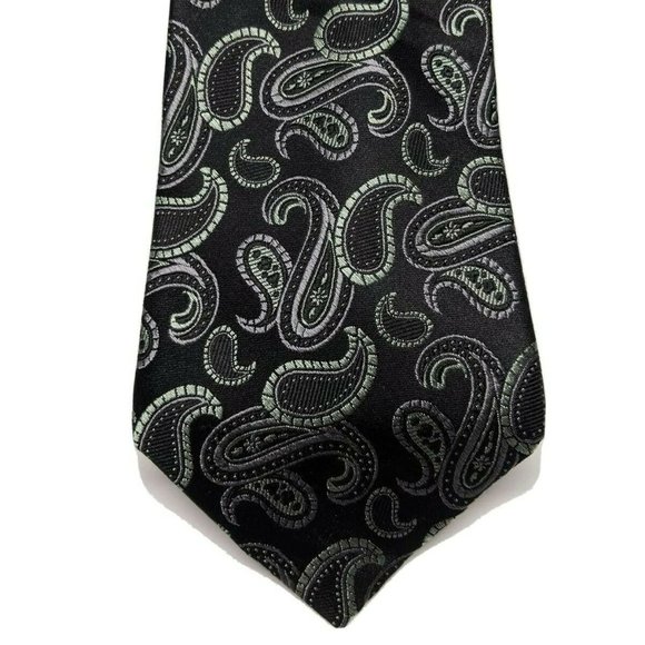Joseph Abboud Other - Joseph Abboud Black Paisley Silk Necktie